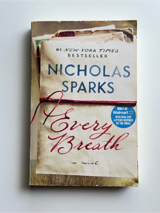 BOOK Other - Every Breath: A Novel by Nicholas Sparks | Fiction, Romance | Paperback Book